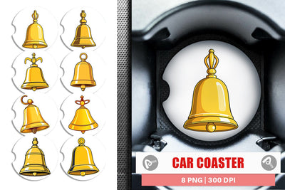 Car Coaster School Bell Sublimation artnoy 