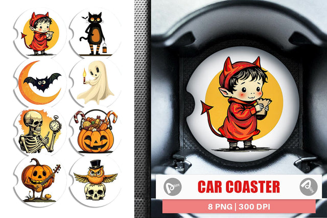 Car Coaster Timeless Tricksters Sublimation artnoy 