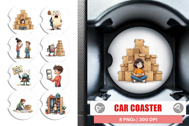 Car Coaster Unboxing Regret Sublimation artnoy 