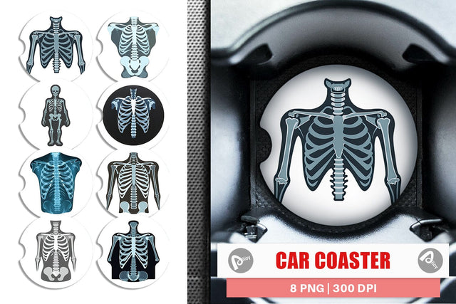 Car Coaster X-Ray Scan Sublimation artnoy 