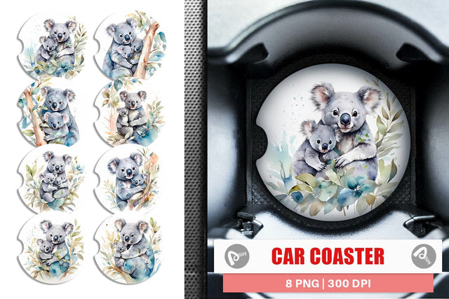Car Cosaster Koala Mother Day Sublimation artnoy 