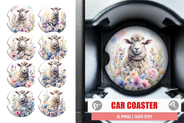 Car Cosaster Sheep Easter Sublimation artnoy 