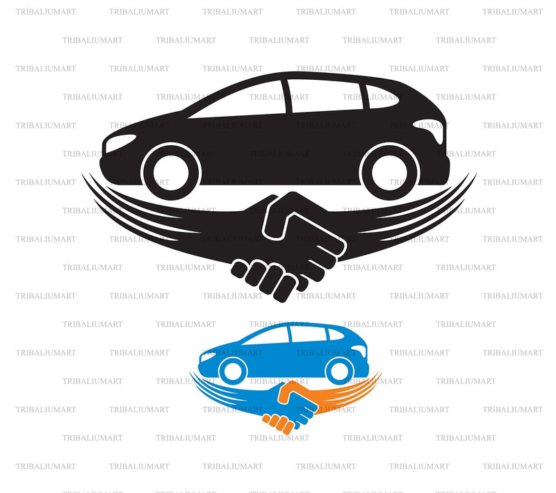 Car deal with hand shake sign SVG TribaliumArtSF 