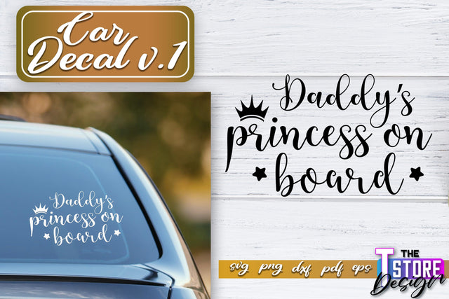 Car Decal SVG | Funny Car Quotes SVG | SVG File v.1 SVG The T Store Design 