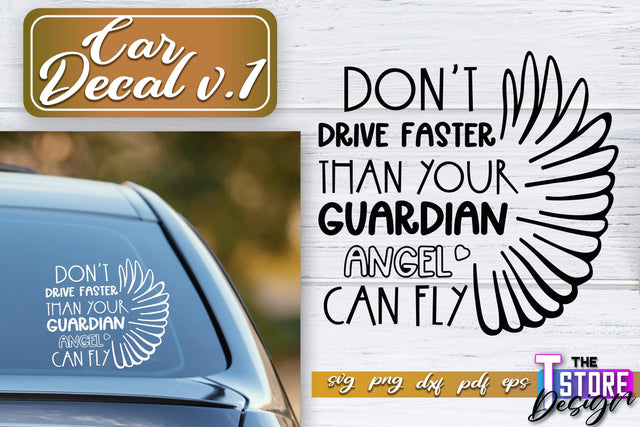 Car Decal SVG | Funny Car Quotes SVG | SVG File v.1 SVG The T Store Design 