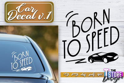 Car Decal SVG | Funny Car Quotes SVG | SVG File v.1 SVG The T Store Design 