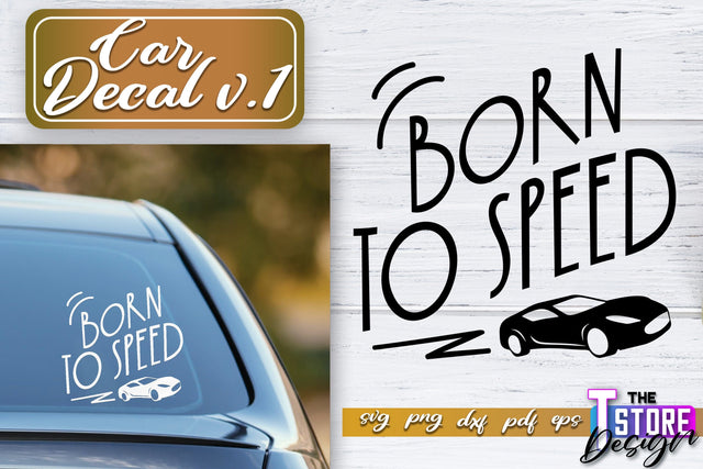 Car Decal SVG | Funny Car Quotes SVG | SVG File v.1 SVG The T Store Design 