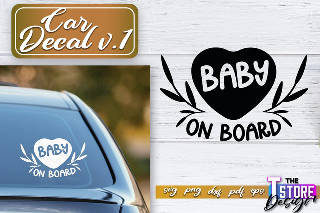 Car Decal SVG | Funny Car Quotes SVG | SVG File v.1 SVG The T Store Design 