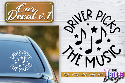 Car Decal SVG | Funny Car Quotes SVG | SVG File v.1 SVG The T Store Design 