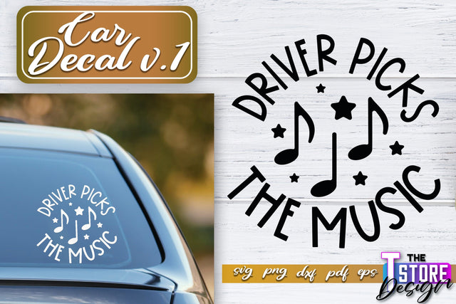 Car Decal SVG | Funny Car Quotes SVG | SVG File v.1 SVG The T Store Design 