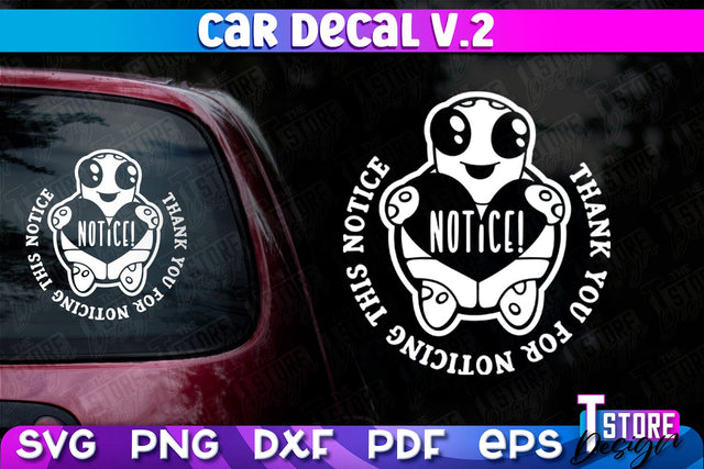 Car Decal SVG | Funny Quotes SVG | SVG File v.2 SVG The T Store Design 