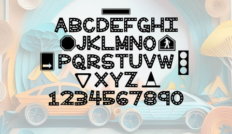 Car Party Decorative OTF, Fonts for Crafting, Handwritten Font Font Crafting With Brenna 