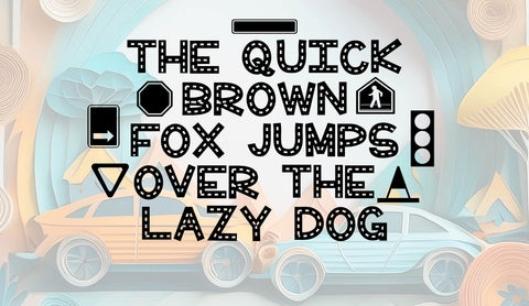 Car Party Decorative OTF, Fonts for Crafting, Handwritten Font Font Crafting With Brenna 