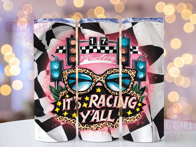 Car Racing 20oz Tumbler Wrap Sublimation Design, Straight Tapered Tumbler Wrap, Sport Race Checkered Tumbler Png, Instant Digital Download Sublimation SvggirlplusArt 