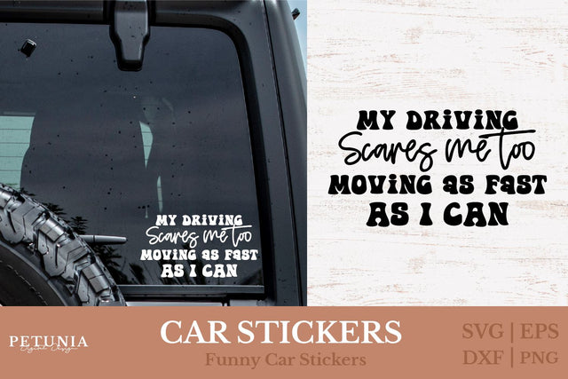 Car Stickers SVG | Funny Car Window Decal SVG SVG Petunia Digital Design 