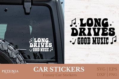 Car Stickers SVG | Funny Car Window Decal SVG SVG Petunia Digital Design 