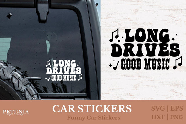 Car Stickers SVG | Funny Car Window Decal SVG SVG Petunia Digital Design 