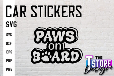 Car Stickers SVG | Funny Quotes SVG | SVG File SVG The T Store Design 