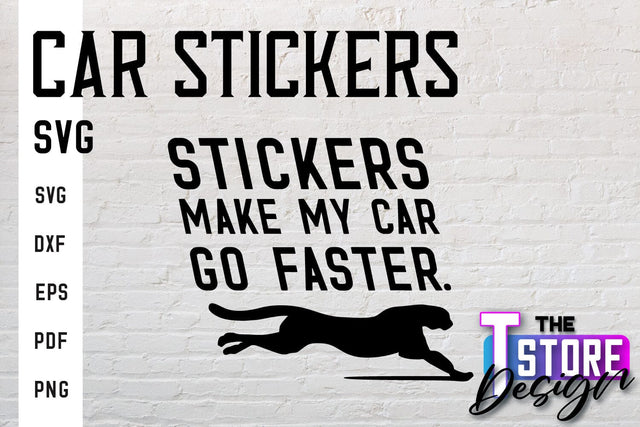 Car Stickers SVG | Funny Quotes SVG | SVG File SVG The T Store Design 