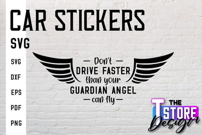 Car Stickers SVG | Funny Quotes SVG | SVG File SVG The T Store Design 
