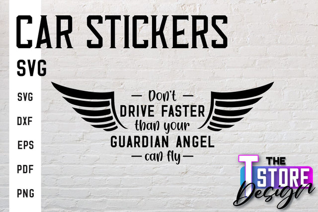 Car Stickers SVG | Funny Quotes SVG | SVG File SVG The T Store Design 