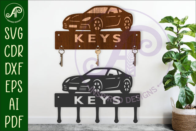 Car themed Key holder designs SVG APInspireddesigns 