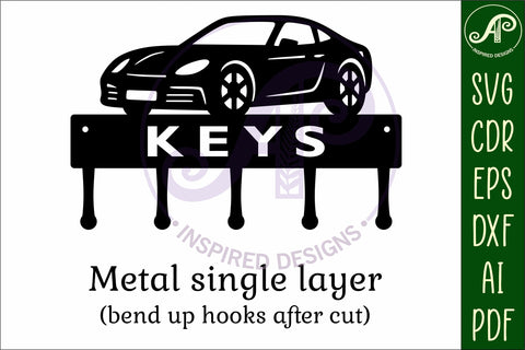 Car themed Key holder designs SVG APInspireddesigns 