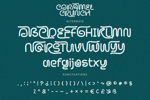 Caramel Crunch - Display Font Font Alpaprana Studio 