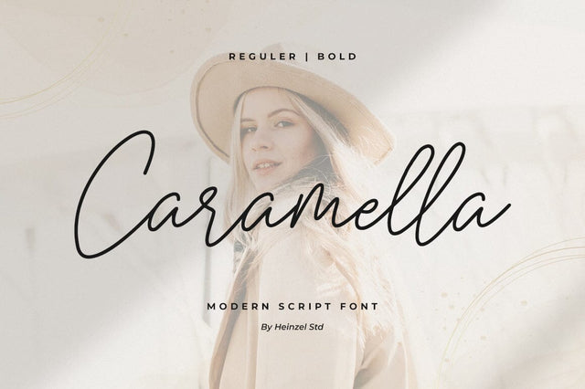 Caramella Modern Script Font Font Heinzel Studio 