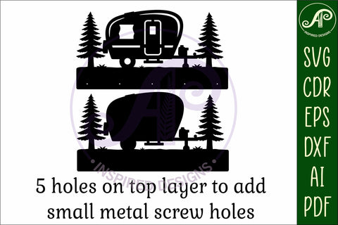 Cararvan Key holder designs for wood and metal SVG APInspireddesigns 