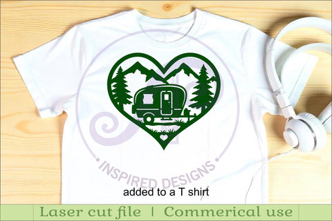 Caravan heart wall sign, camper home decor SVG APInspireddesigns 