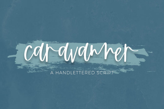 Caravanner Script Font Font Beck McCormick 