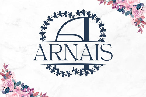 Caravine Split Monogram Font Font Dm Letter Studio 