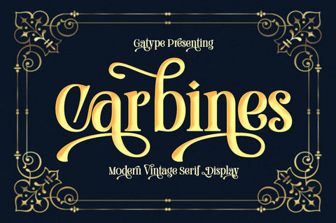 Carbines Font gatype 