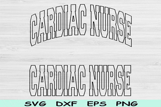 Cardiac Nurse Svg Cut File, Cardiac Nurse Png, Cardiovascular Nurse Svg Files For Cricut, Heart Nurse Svg Wave Sublimation Digital Design SVG TiffsCraftyCreations 