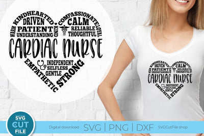 Cardiac Nurse svg for a Cardiologist nurse team subway art SVG SVG Cut File 