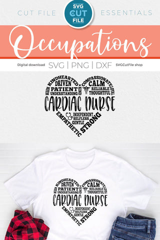 Cardiac Nurse svg for a Cardiologist nurse team subway art SVG SVG Cut File 