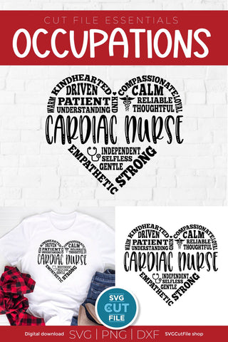 Cardiac Nurse svg for a Cardiologist nurse team subway art SVG SVG Cut File 