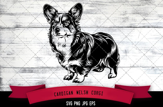 Cardigan Welsh Corgi SVG, Dog SVG, Logo - Digital Download with Commercial License for Cricut, Silhouette, Scan N Cut Crafting SVG Loveleen Kaur 
