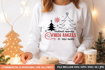Cardinal Appears When Angels Are Near Svg Design SVG designmaster24 