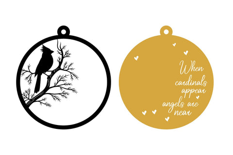 Cardinal Christmas Ornaments Lasercut file svg,Bird House Ornament Svg SVG sk.swapon Roy 