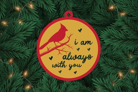 Cardinal Christmas Ornaments Lasercut file svg,metal wall art laser cutting file SVG sk.swapon Roy 