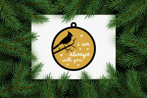 Cardinal Christmas Ornaments Lasercut file svg,metal wall art laser cutting file SVG sk.swapon Roy 