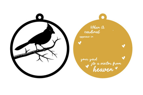 Cardinal Christmas Ornaments Lasercut file svg,metal wall art laser cutting svg,3d SVG sk.swapon Roy 