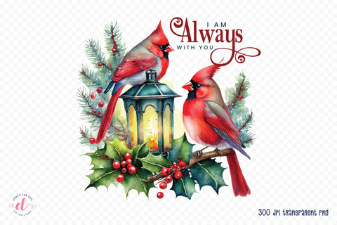 Cardinal Christmas PNG Sublimation Sublimation CraftLabSVG 