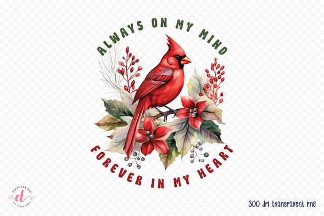Cardinal Christmas Sublimation Design Sublimation CraftLabSVG 