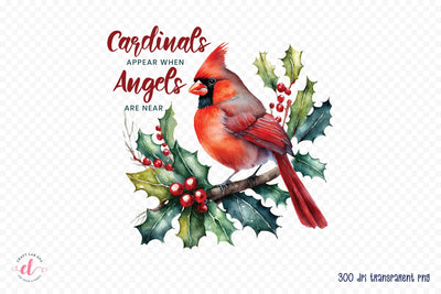 Cardinal Christmas Sublimation Design Sublimation CraftLabSVG 