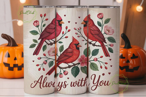 Cardinal Memorial 20oz Tumbler Wrap Sublimation PixelChick 