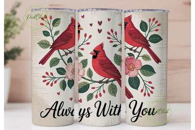 Cardinal Memorial 20oz Tumbler Wrap Sublimation PixelChick 