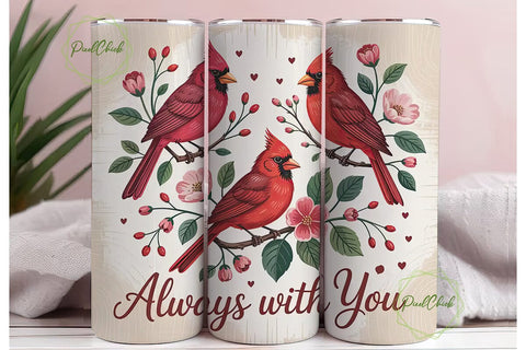 Cardinal Memorial 20oz Tumbler Wrap Sublimation PixelChick 